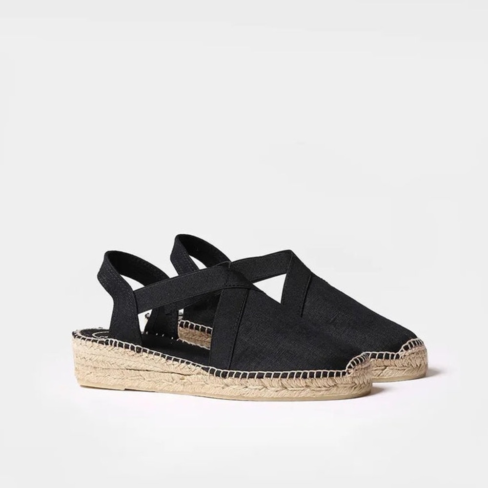NEW Toni Pons black Verona strappy espadrilles